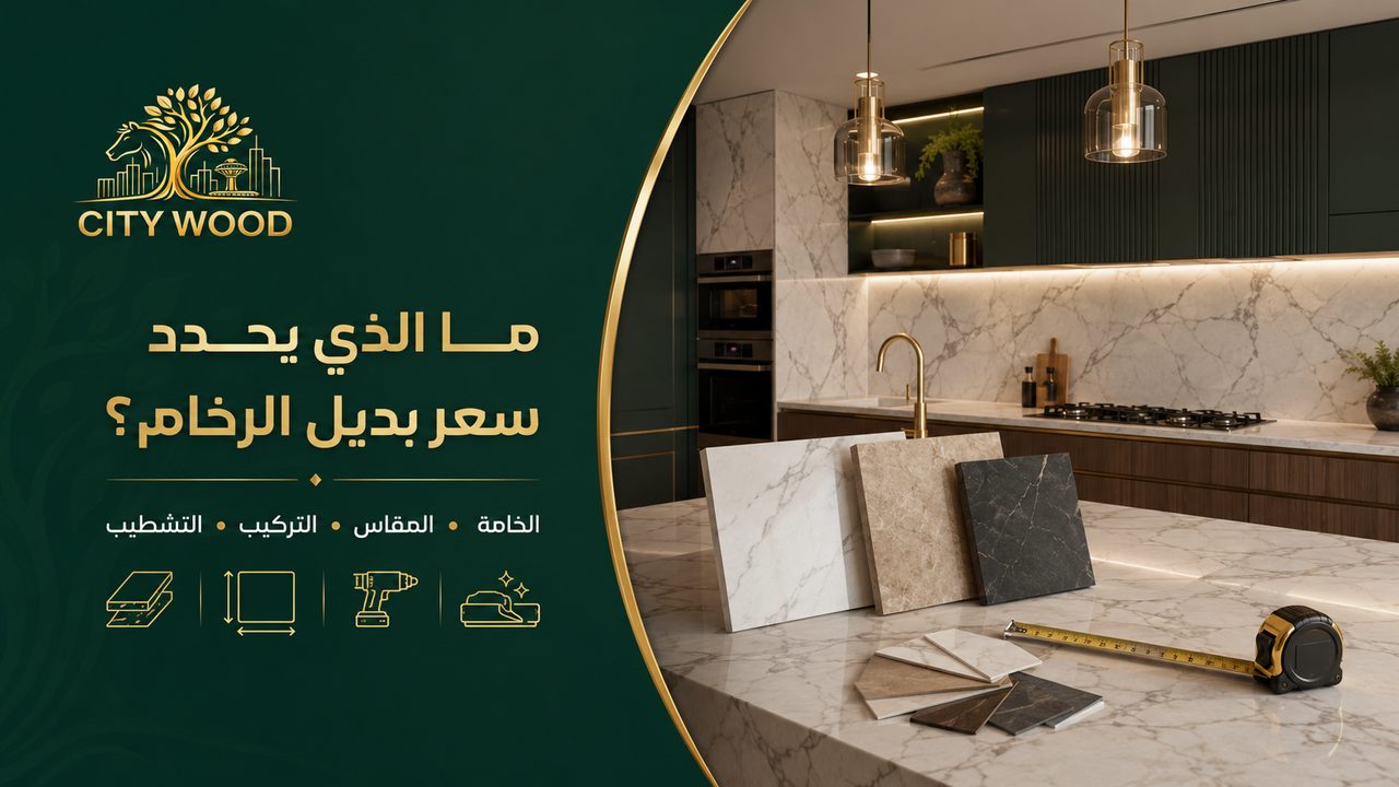 ما العوامل التي تحدد سعر بديل الرخام قبل التنفيذ؟ - الشركة العربية الأولى للديكور CITY WOOD