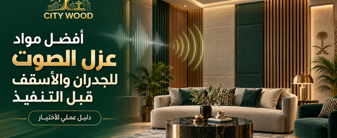 أفضل مواد عزل الصوت للجدران والأسقف قبل التنفيذ