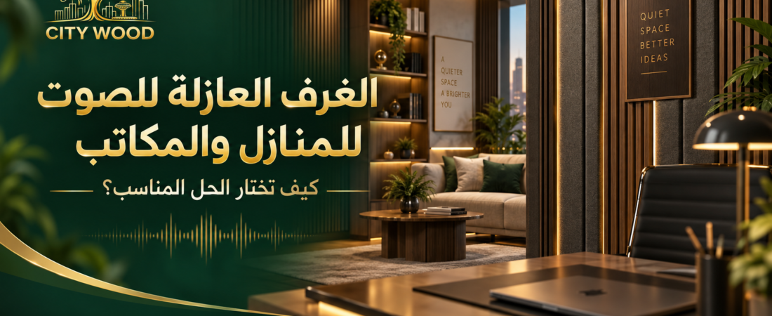 الغرف العازلة للصوت للمنازل والمكاتب: كيف تختار الحل المناسب؟