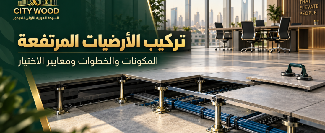 تركيب الأرضيات المرتفعة: المكونات والخطوات ومعايير الاختيار